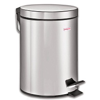 Ведро-контейнер для мусора (урна) с педалью LAIMA Classic, 5 л, зеркальное, нержавеющая сталь, со съемным внутренним ведром в Таганроге
