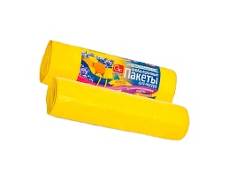 Мешки для мусора 35 л, ароматизированные, Лимон, желтые, в рулоне 10 шт., ПНД, 12 мкм, 560х530 мм, GRIFON Aroma, 101-080 Li в Таганроге