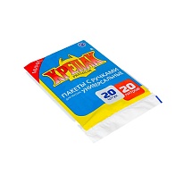 Мешки для мусора 20 л, с ручками, черные, в пачке 20 шт., ПНД, 10 мкм, 550х440 мм, Крепак, 4607075710085 в Таганроге Мешки для мусора 20 л, с ручками, черные, в пачке 20 шт., ПНД, 10 мкм, 550х440 мм, Крепак, 4607075710085 в Таганроге