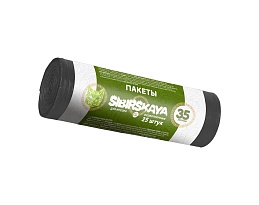 Мешки для мусора 30 л, черные, в рулоне 25 шт., ПНД, 7 мкм, 580х480 мм, SIBIRSKAYA, 101-003 S в Таганроге