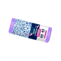 Мешки для мусора 60 л, сиреневые, в рулоне 45 шт., ПНД, 8 мкм, 700х600 мм, Узоры Чистоты, МУ4244 (МН 60-45сир) в Таганроге Мешки для мусора 60 л, сиреневые, в рулоне 45 шт., ПНД, 8 мкм, 700х600 мм, Узоры Чистоты, МУ4244 (МН 60-45сир) в Таганроге