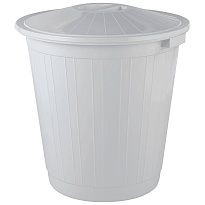 Мусорный бак с крышкой 80 л серый 80 серый в Таганроге