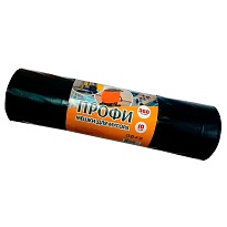 Мешки для мусора 360 л, черные, в рулоне 10 шт., ПВД 65 мкм, 1400х1100 мм, Концепция Быта Профи, 603736 в Таганроге Мешки для мусора 360 л, черные, в рулоне 10 шт., ПВД 65 мкм, 1400х1100 мм, Концепция Быта Профи, 603736 в Таганроге