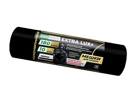 Мешки для мусора 180 л, черные, в рулоне 10 шт., ПВД, 60 мкм, 1100х930 мм, EXTRA LUX+, 1801098 в Таганроге Мешки для мусора 180 л, черные, в рулоне 10 шт., ПВД, 60 мкм, 1100х930 мм, EXTRA LUX+, 1801098 в Таганроге