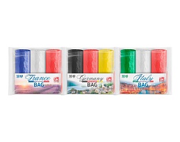 Мешки для мусора 30 л, ассорти, в рулоне 20 шт., ПНД, 9 мкм, 600х500 мм, GRIFON Триколор, 101-024 в Таганроге