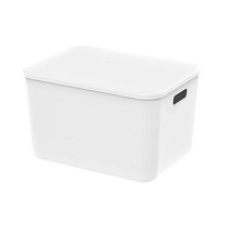 Ящик пластиковый вкладываемый белый 410х305х245 мм в Таганроге