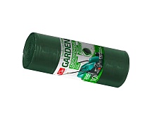 Мешки для мусора 240 л, двухслойные, зеленый, в рулоне 10 шт., ПВД 35 мкм, 1400х1100 мм, GRIFON PROFF GARDEN, 101-520