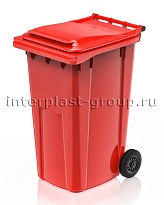 Контейнер для мусора 240 л красный облегченный 240 красный в Таганроге