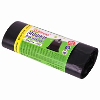 ММешки для мусора 60 л, черные, в рулоне 20 шт., ПНД, 8 мкм, 650х580 мм, Любаша, 608092 в Таганроге ММешки для мусора 60 л, черные, в рулоне 20 шт., ПНД, 8 мкм, 650х580 мм, Любаша, 608092 в Таганроге