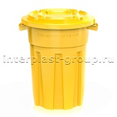 Мусорный бак универсальный  80 л желтый