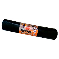 Мешки для мусора 480 л, черные, в рулоне 5 шт., ПВД, 65 мкм, 1700х1300 мм, Концепция Быта Профи, 603735 в Таганроге